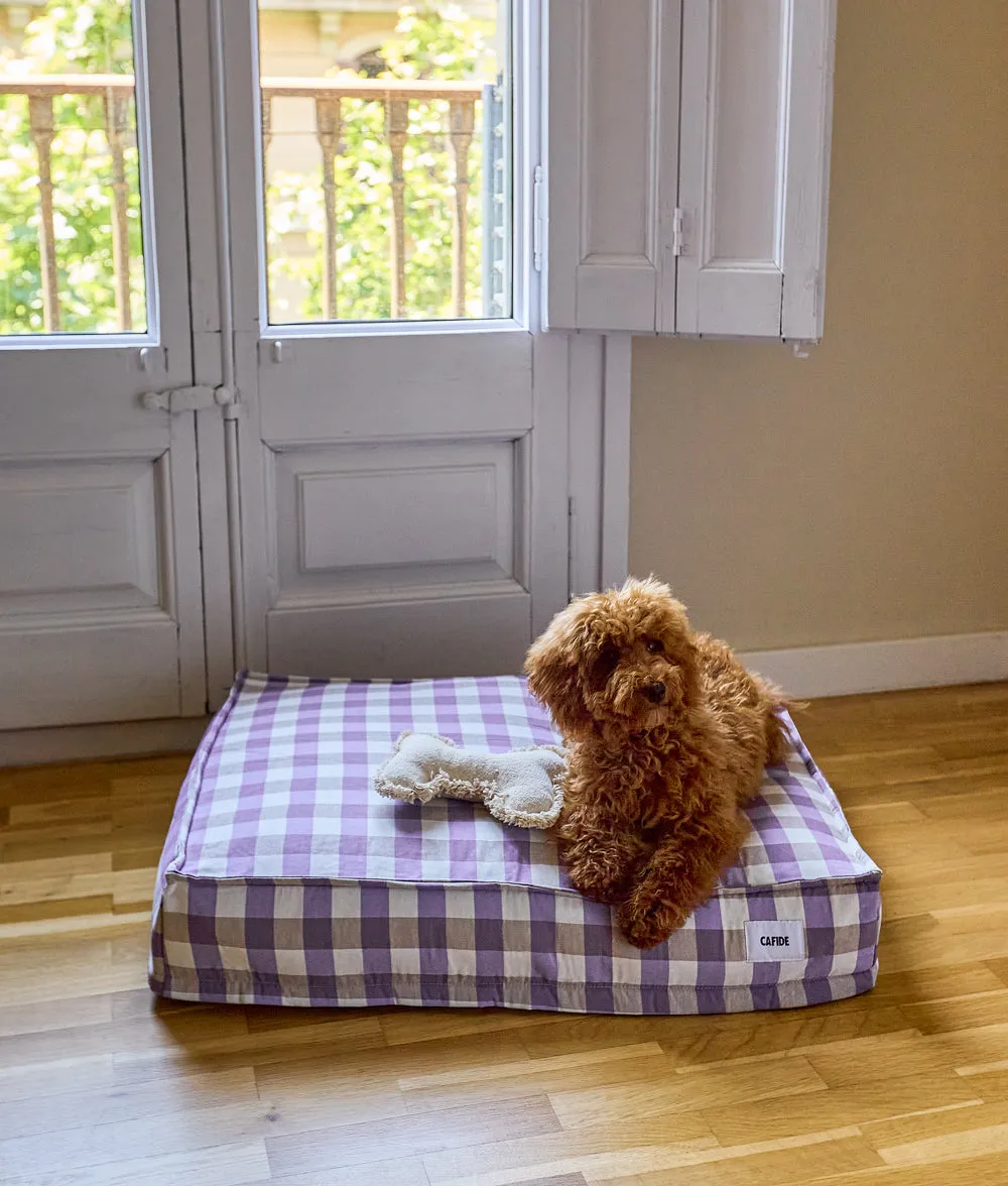 Cafide Cuadra Vichy Violet hundeseng åndbar