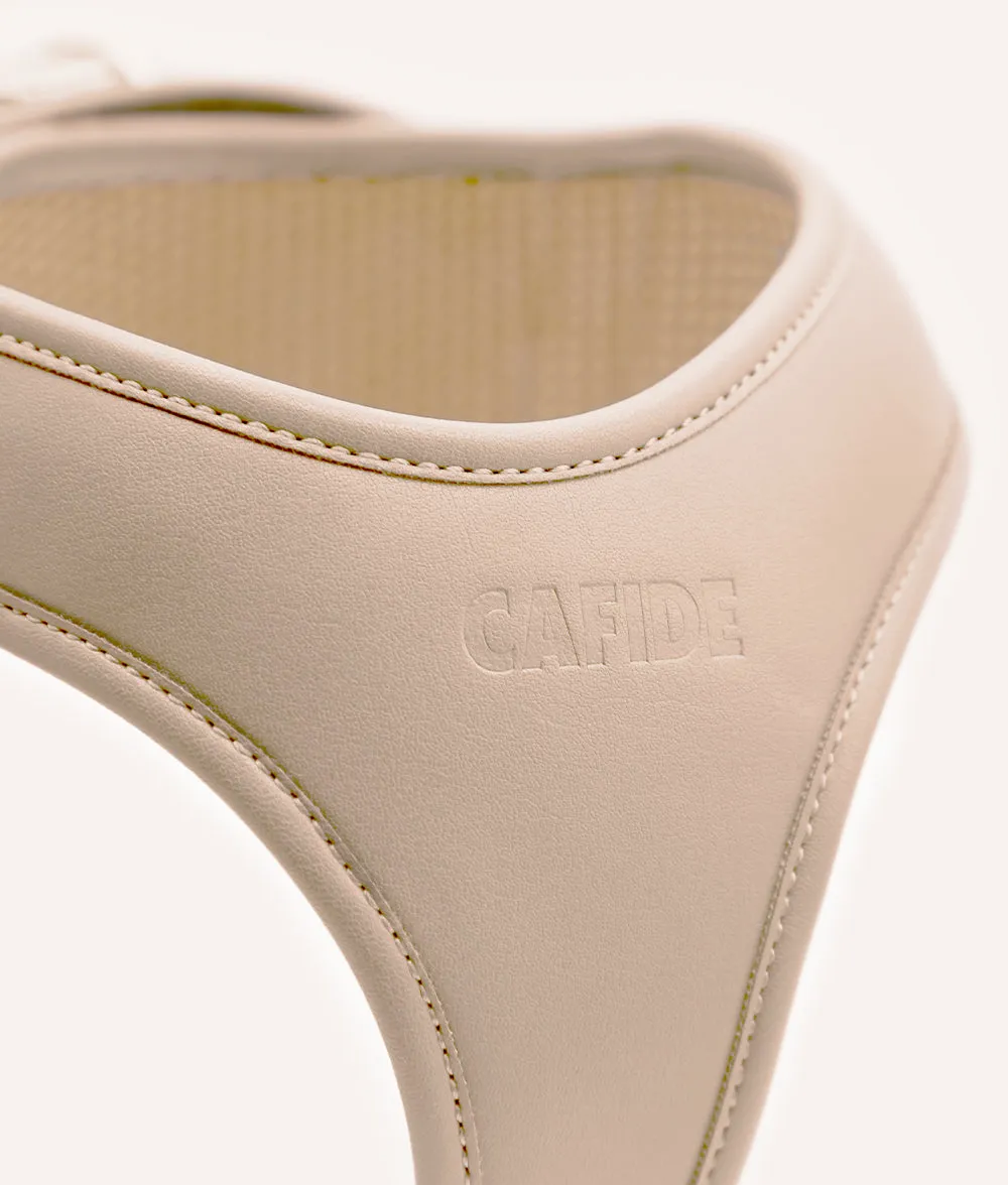 Cafide Jala Vegan Leather hundesele beige magnetluk