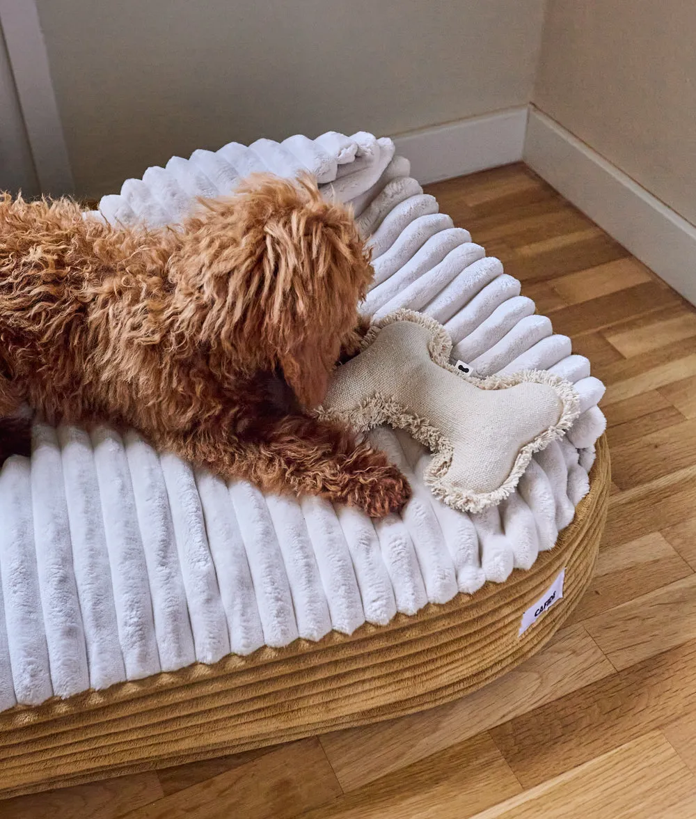 Cafide Maso hundeseng sennep kordfløjl med hule
