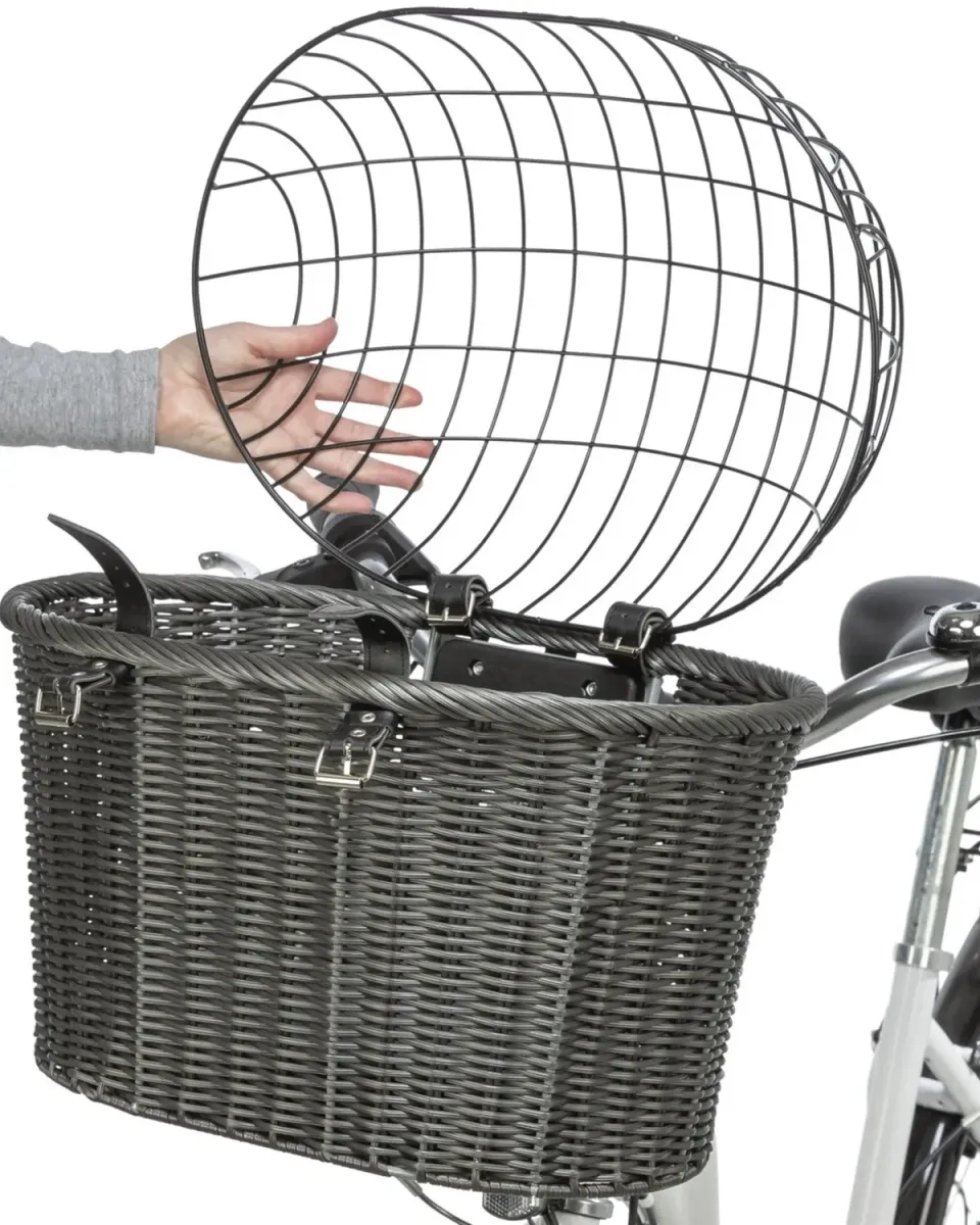 Doksie cykelkurv med gitter og pude 5 kg