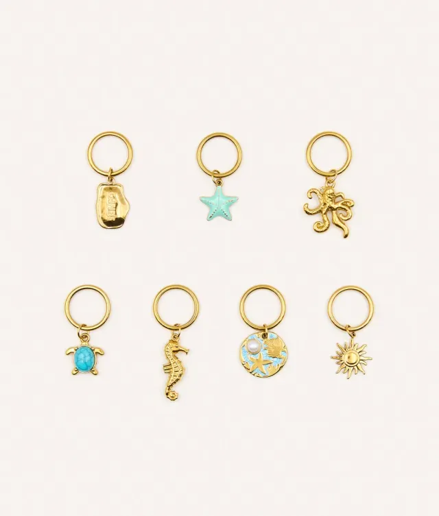 Cafide Sira Marine charms vedhæng 7 stk
