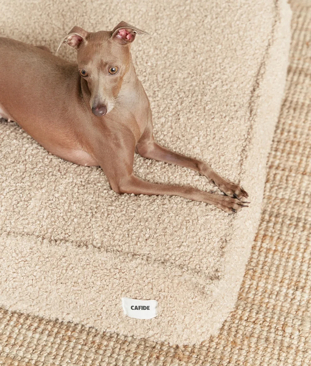 Cafide Cuadra Beige Fleece hundeseng M fåreskind