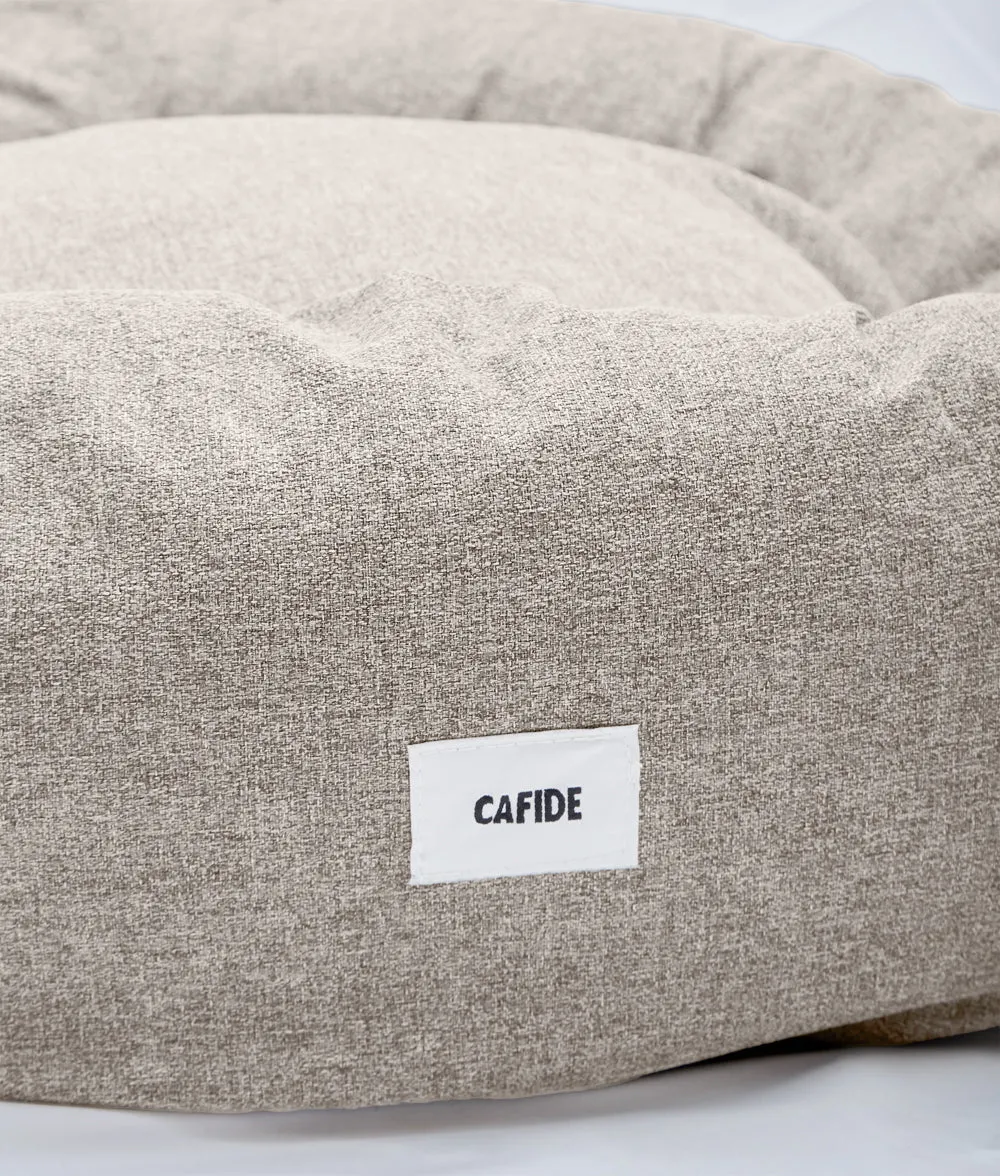 Cafide Nuba Beige Chenille hundeseng S 60x60 cm beige chenille