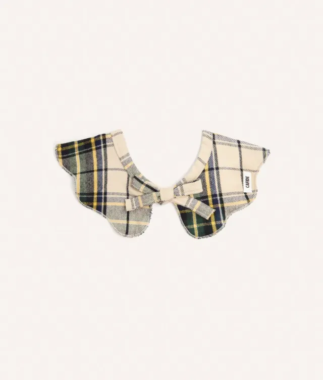 Cafide Lola halsbånd bandana beige tartan