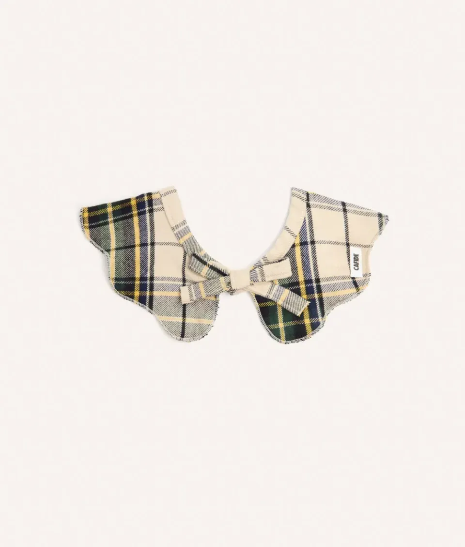 Cafide Lola halsbånd bandana beige tartan