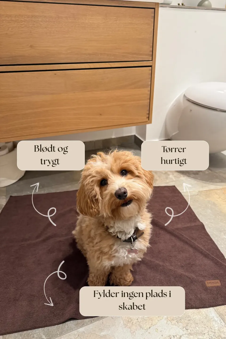 Doksie Towel 01 hundehåndklæde mikrofiber stor