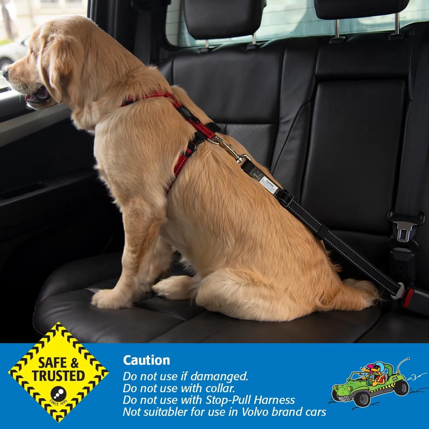 Rogz Utility Car-safe seleclip til hund i bil