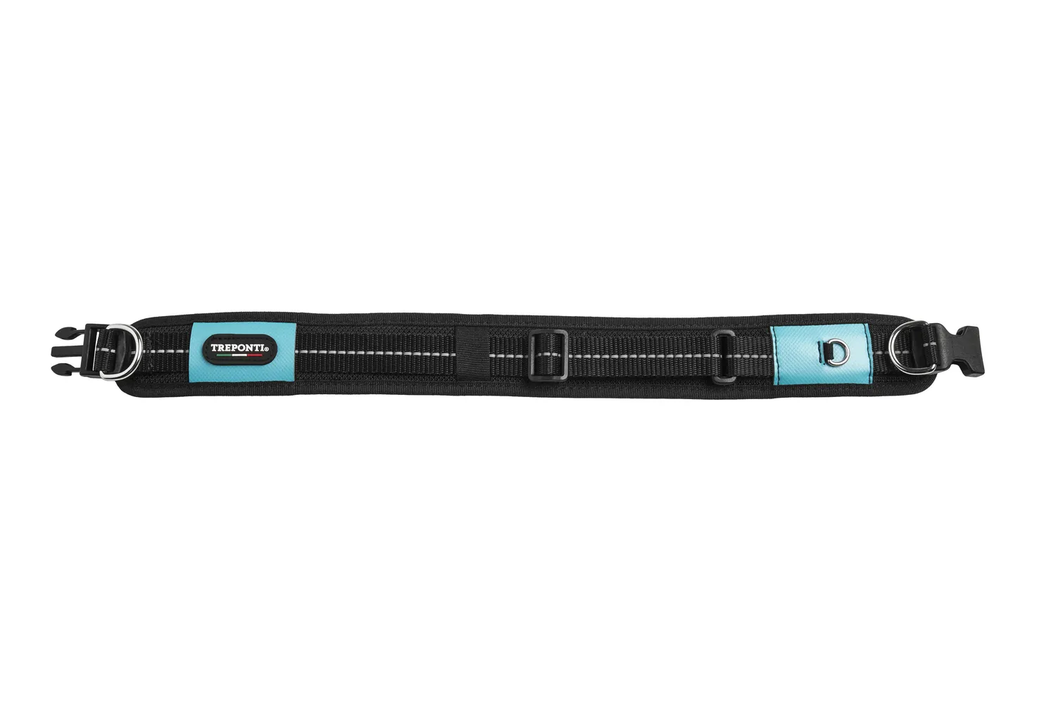 Tre Ponti Will hundehalsbånd Arctic Blue polstret