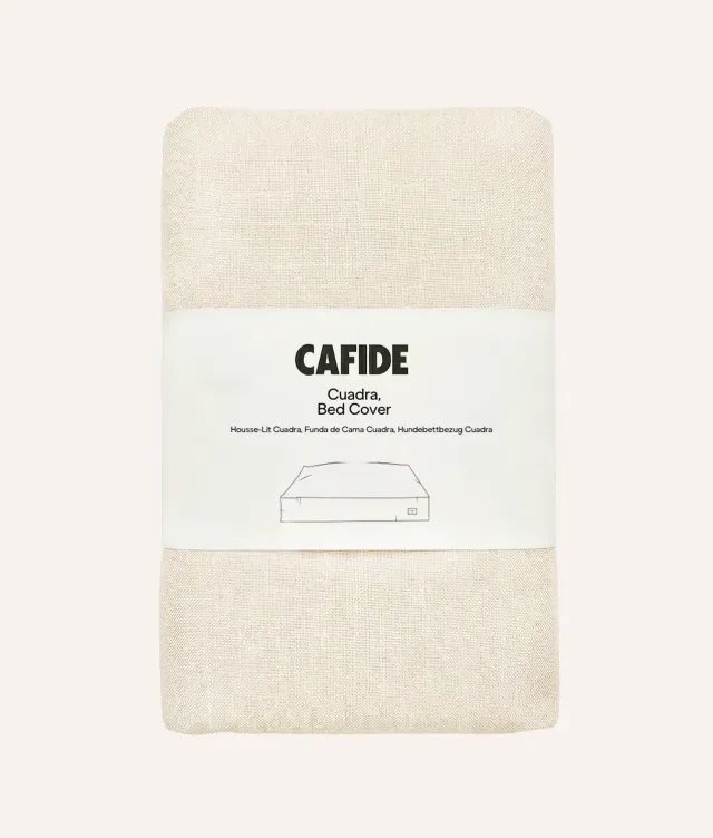 Cafide Cuadra betræk beige hør hundeseng