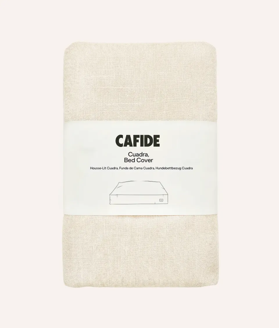 Cafide Cuadra betræk beige hør hundeseng
