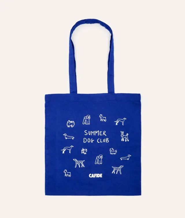 Cafide Pola hundetaske blå bomuld Summer Dog Club