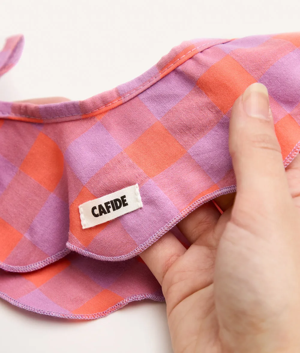 Cafide Lola Violet Gingham halsklud violet ternet