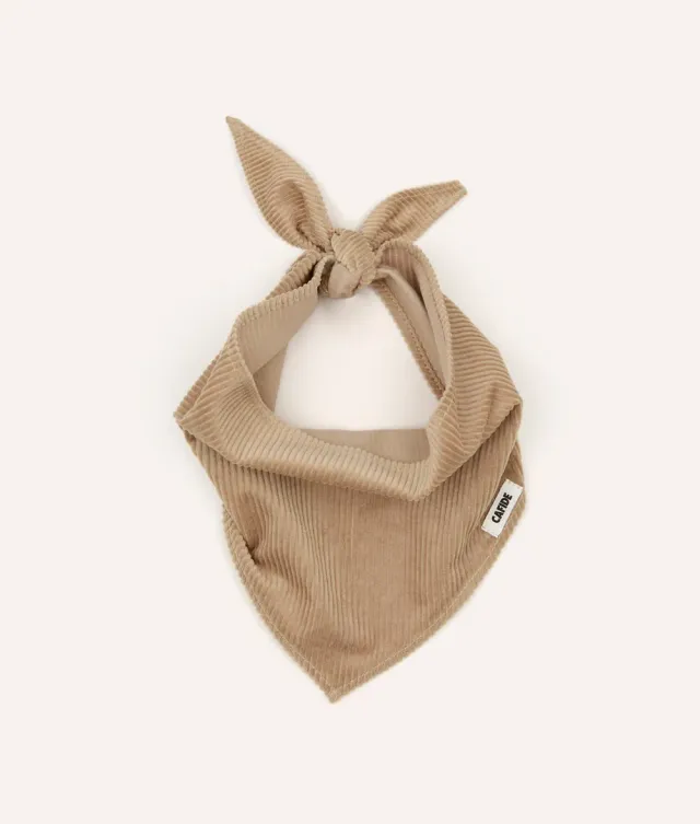 Cafide Nata hundebandana beige fløjl