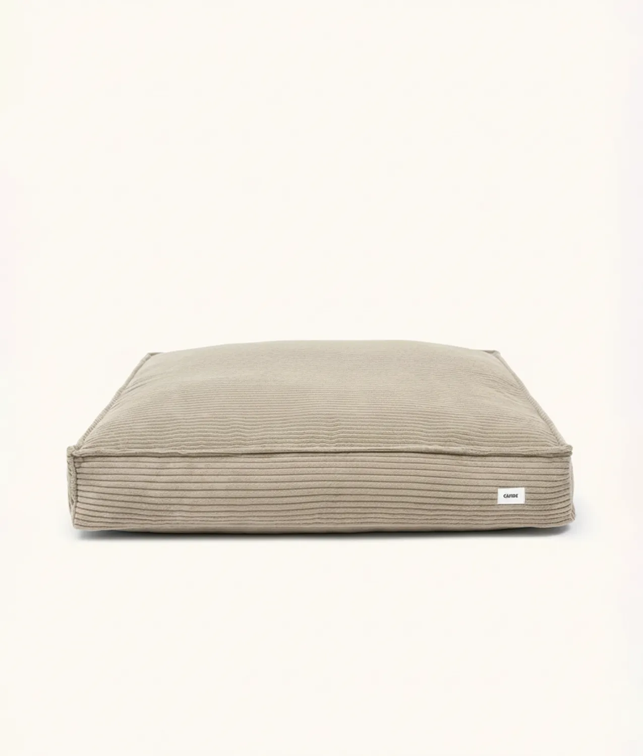 Cafide Cuadra beige hundeseng i fløjl