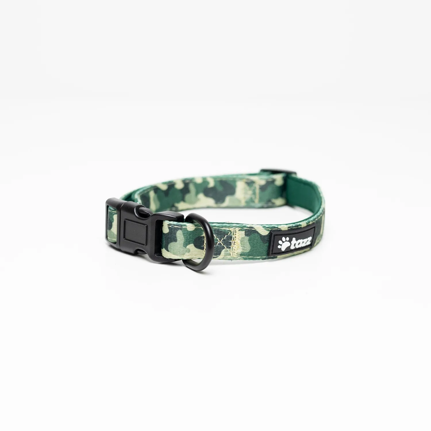 Tazz Green Camo hundehalsbånd justerbart
