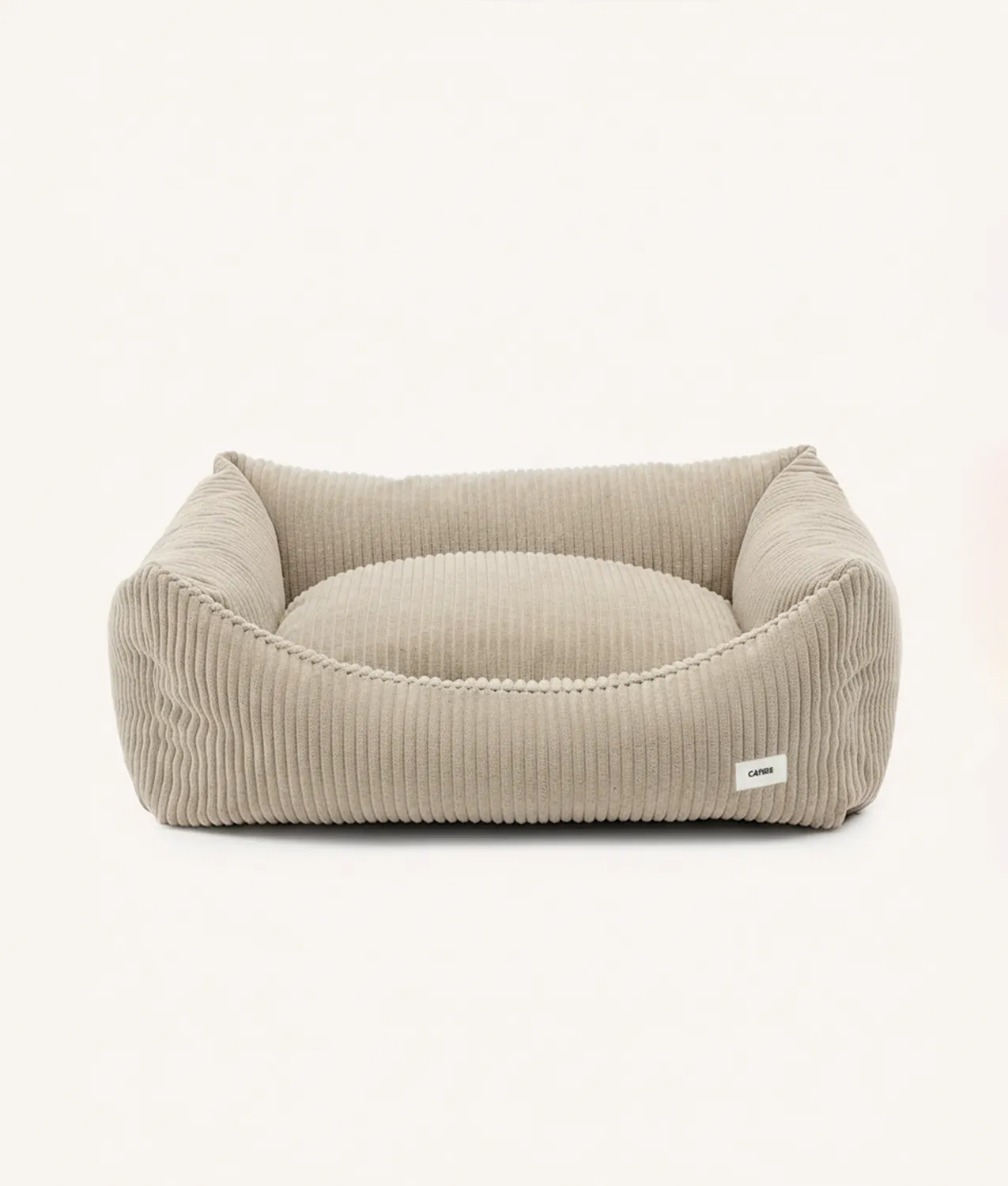 Cafide Snozy hundeseng beige fløjl S M L