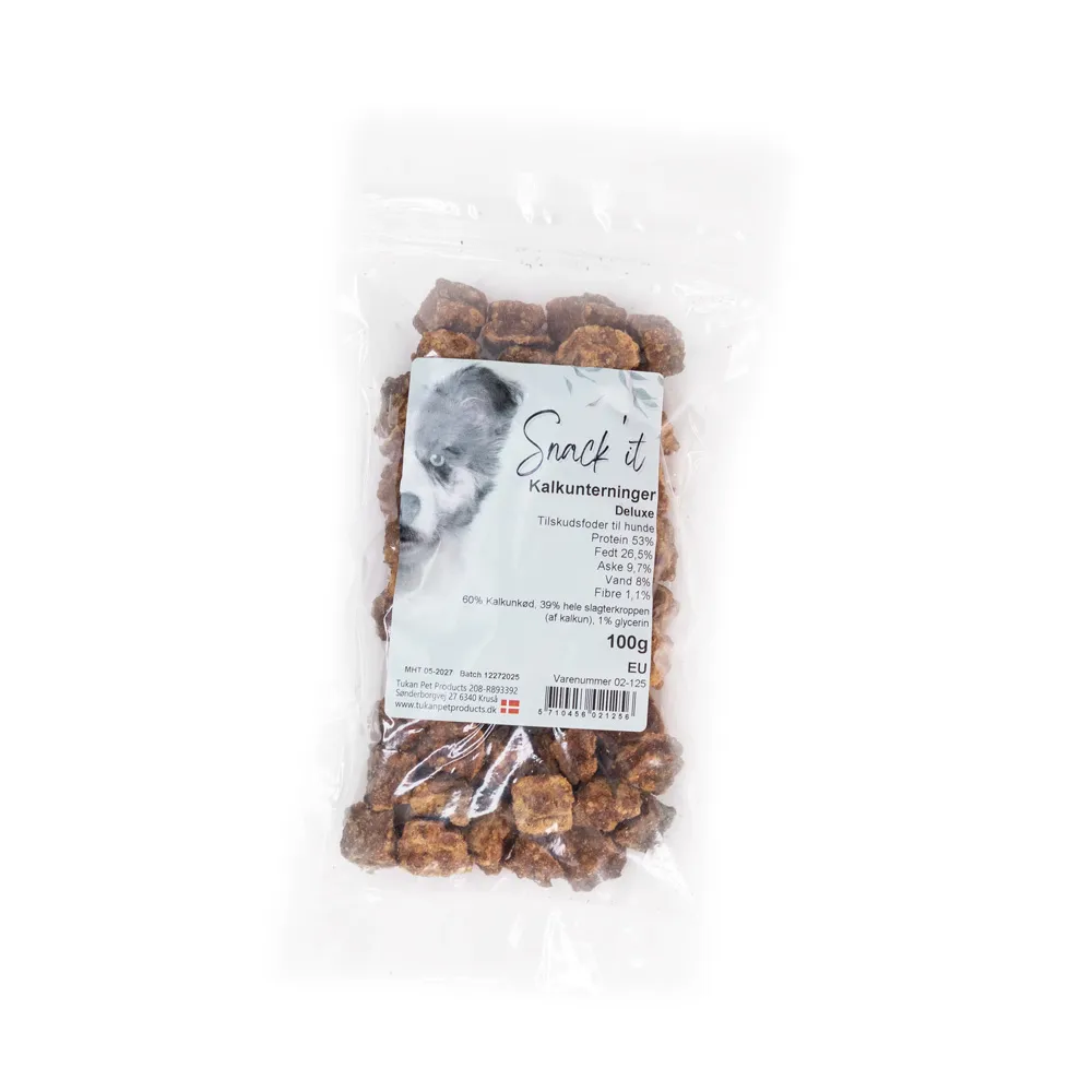 Snack'it Deluxe kalkunterninger hundegodbidder 100g