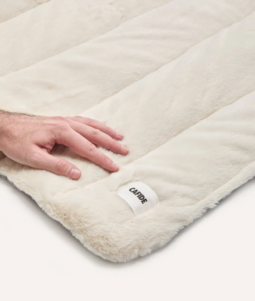 Cafide Leila rejsehundeseng pels beige