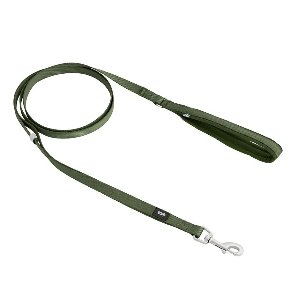 Hurtta Seeker Standard hundeline 180 cm Raven polstret