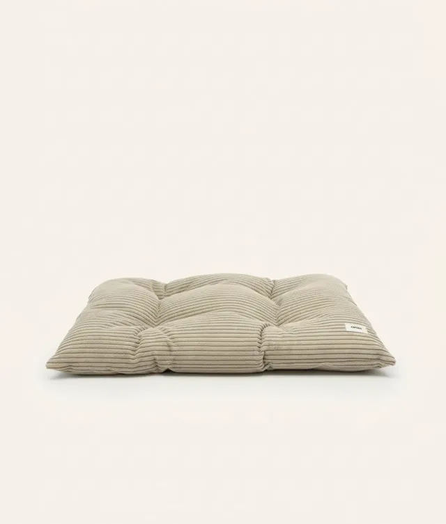 Cafide Bela hundepude beige fløjl genbrug