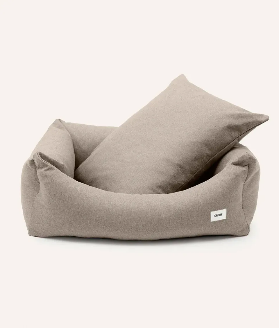 Cafide Snozy hundeseng beige vaskbar