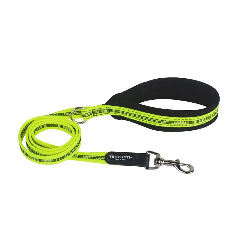 Tre Ponti Fluo Pop hundesnor 130 cm Neon orange slidstærk