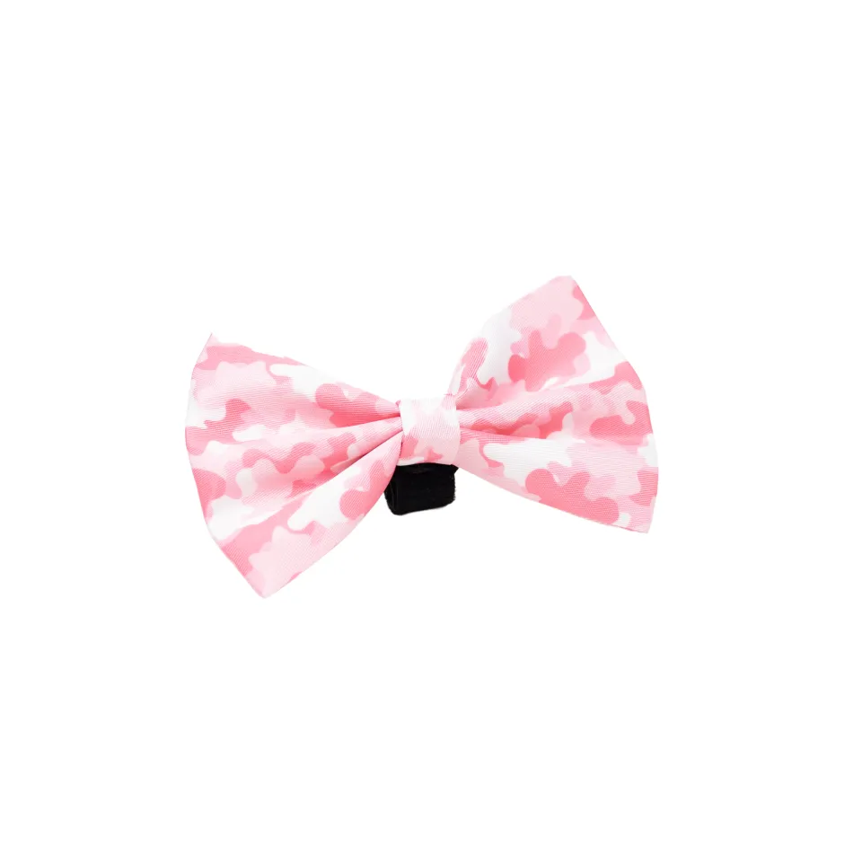 Tazz Pink Camo hundesløjfe lyserød camouflage