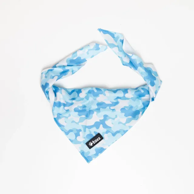 Tazz Blue Camo bandana M blå camouflage