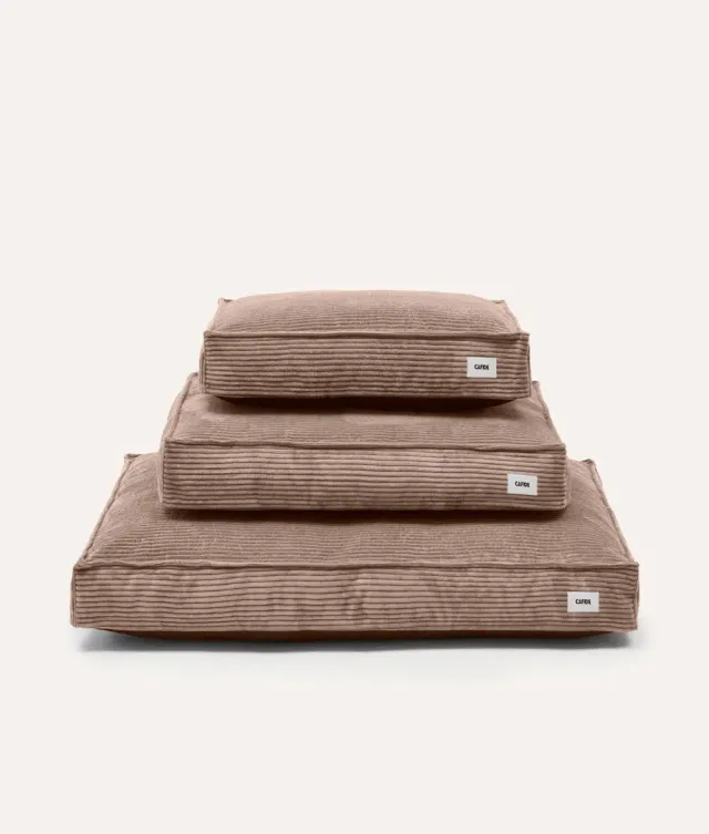 Cafide Cuadra hundeseng fløjl mocca beige