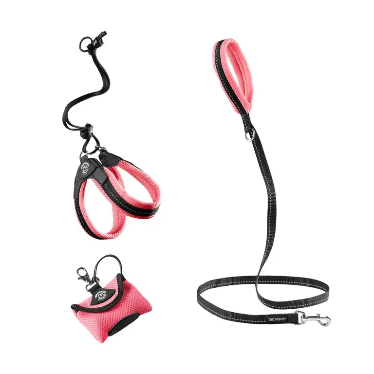 Tre Ponti Easy Fit hundesele 3-deles sæt mesh reflekterende