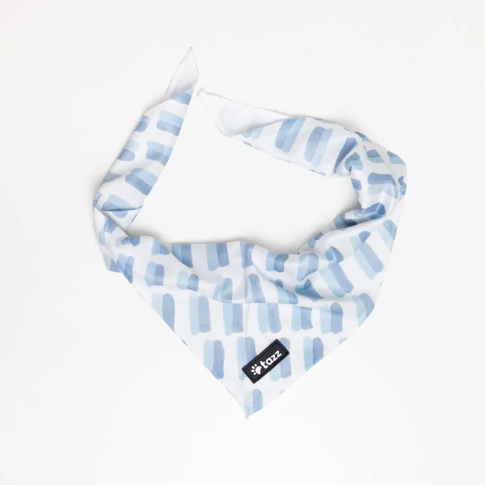 Tazz A Sky Full Of Lines bandana M hvid blå