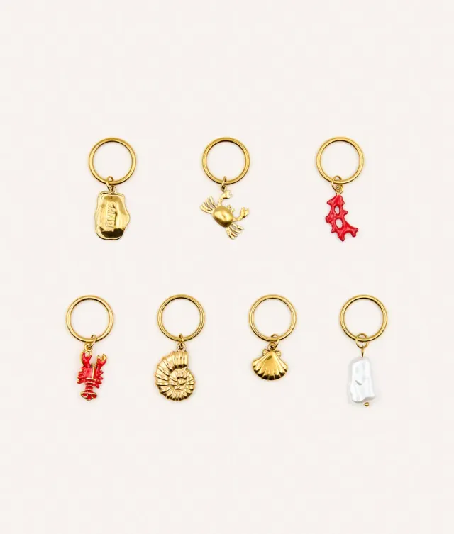 Cafide Sira charms til hund koral 7 stk