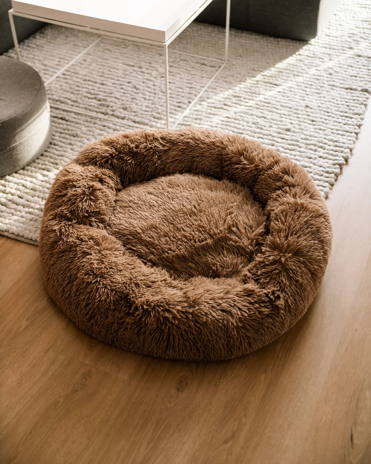 Doksie Cloud C1 donut hundeseng mørkebrun vaskbar