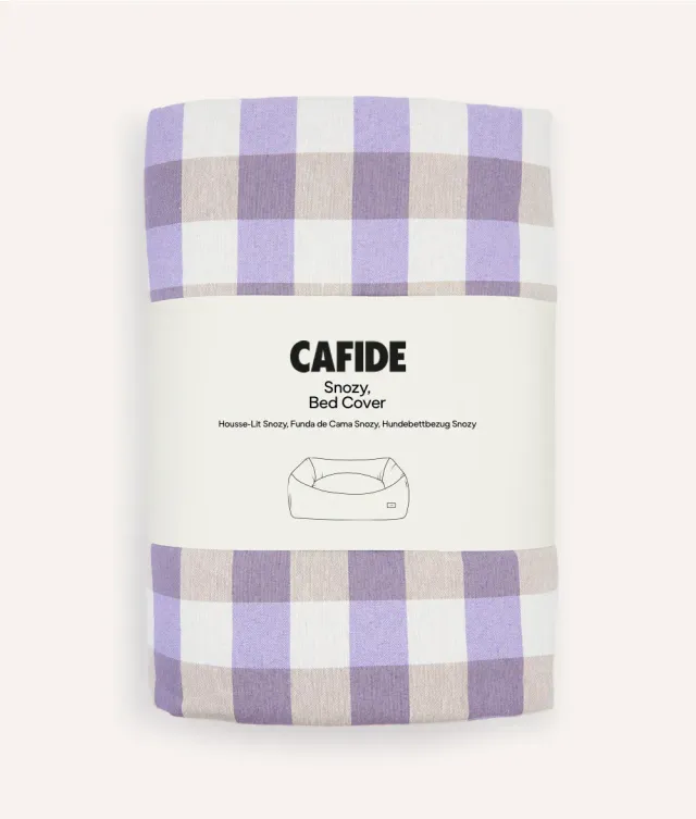 Cafide Snozy Vichy Violet hundebetræk M ternet