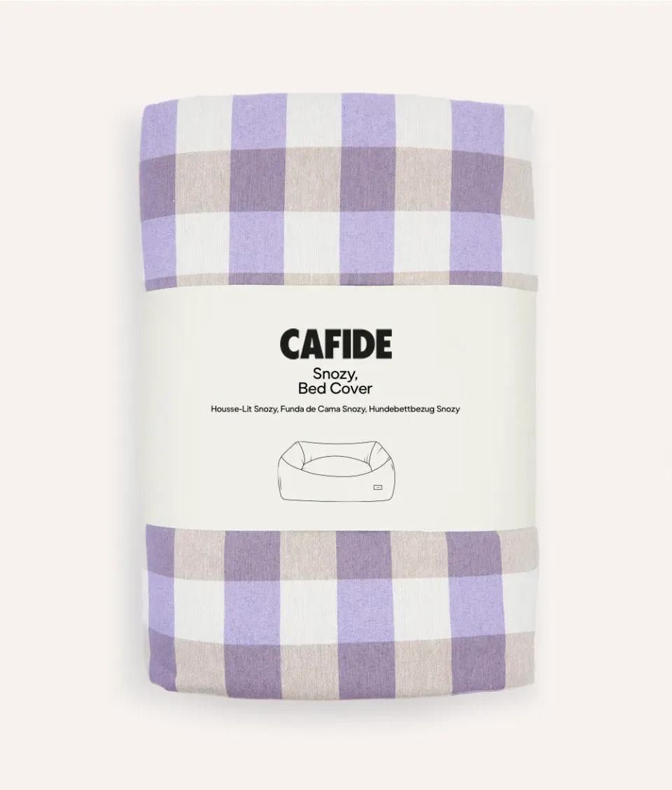 Cafide Snozy Vichy Violet hundebetræk M ternet
