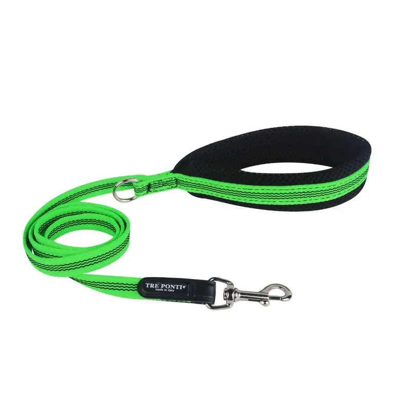 Tre Ponti Fluo Pop hundesnor 130 cm Neon orange slidstærk