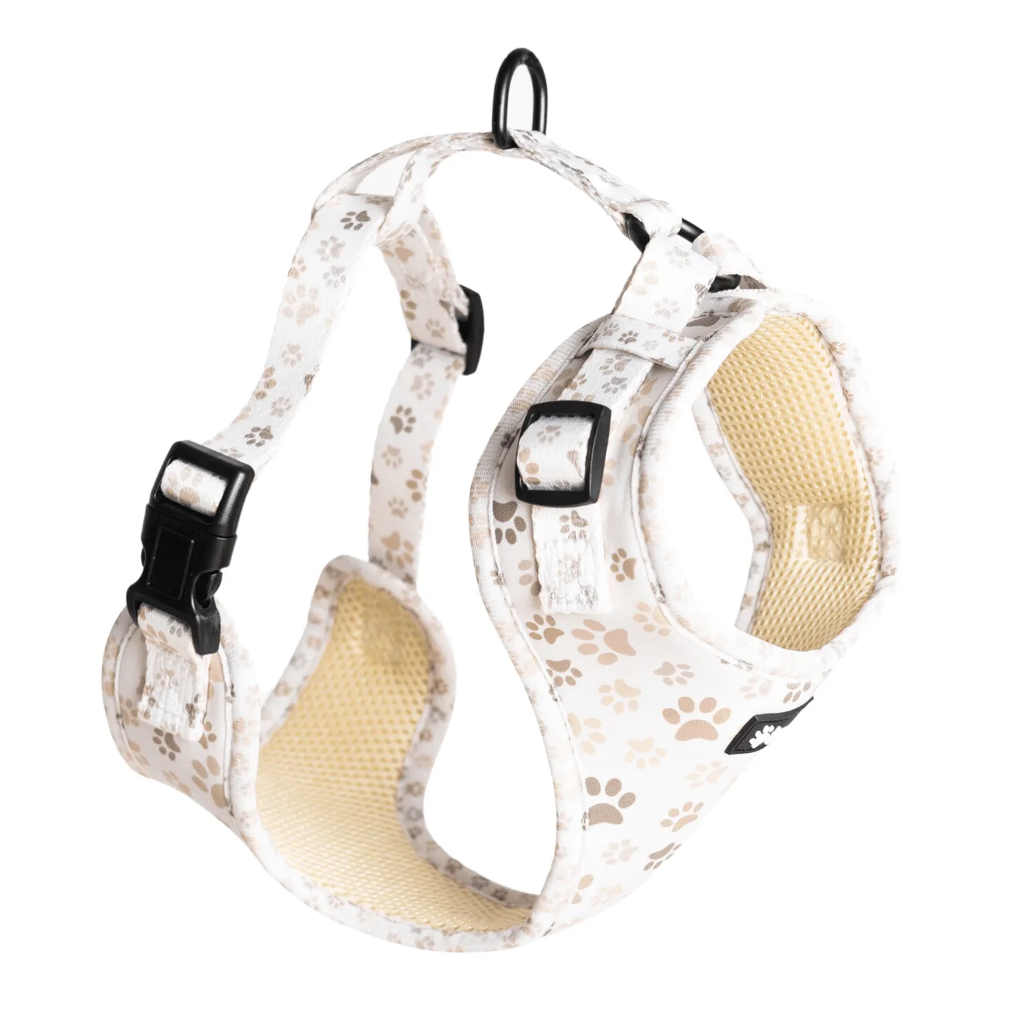 Tazz Paws in Love hundesele beige med poter