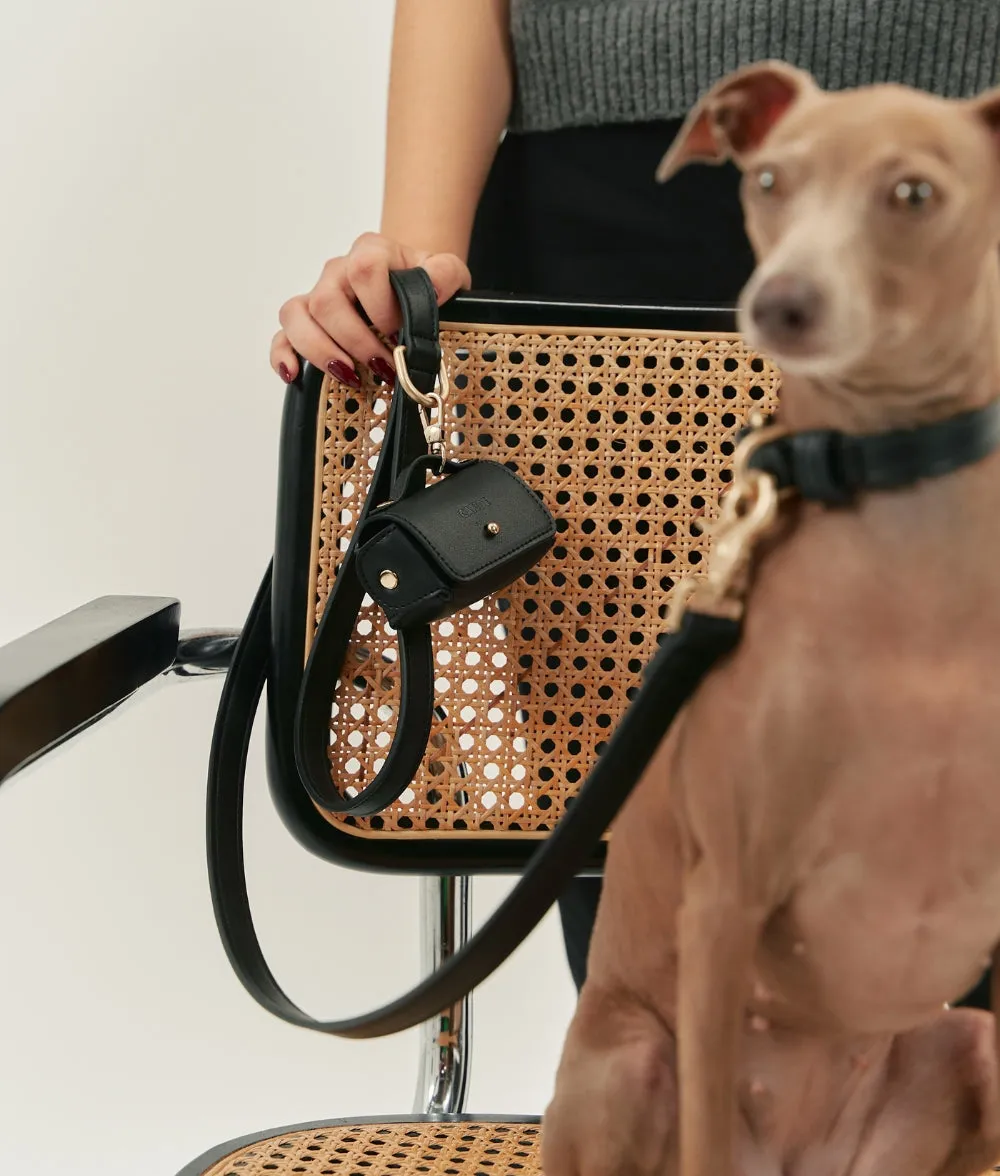 Cafide Jala hundesnor 1,4 m sort vegansk læder