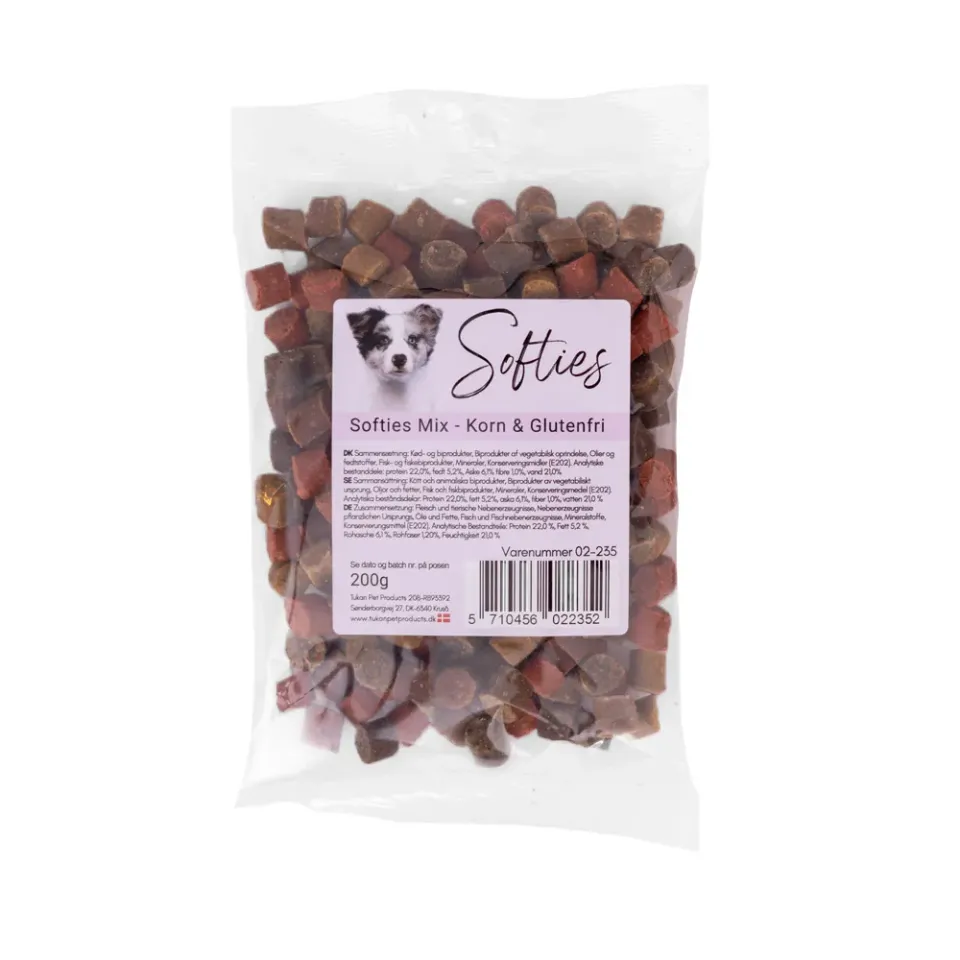 Snack'it Softies Mix hundegodbidder 200 g kornfri
