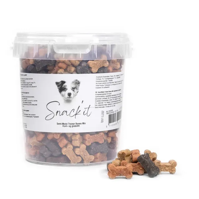 Klausen Snack'it Semi-Moist Bones Mix hundesnack 500g kornfri
