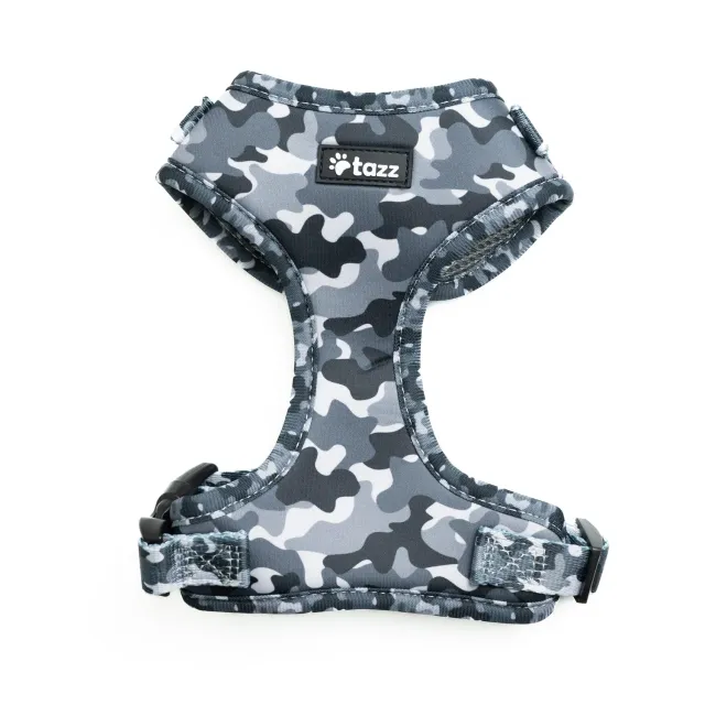 Tazz Grey Camo hundesele grå justerbar