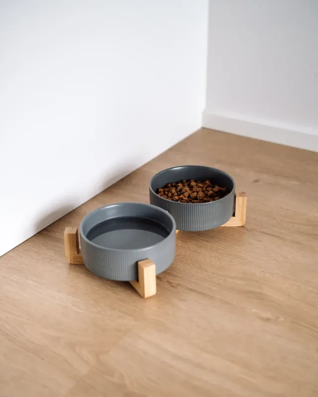 Doksie Home H1 keramik hundeskål hvid 700 ml