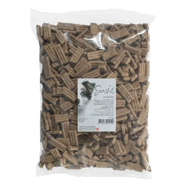 Snack'it Leversnitter hundegodbidder 2 kg klassisk