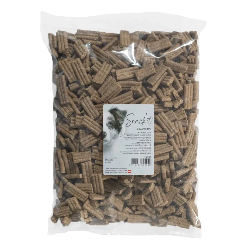 Snack'it Leversnitter hundegodbidder 2 kg klassisk