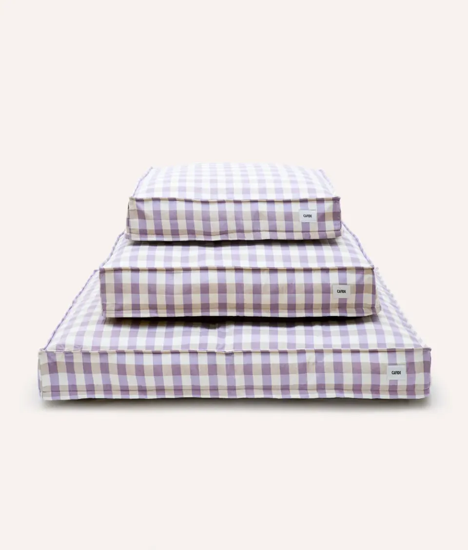 Cafide Cuadra Vichy Violet hundeseng åndbar