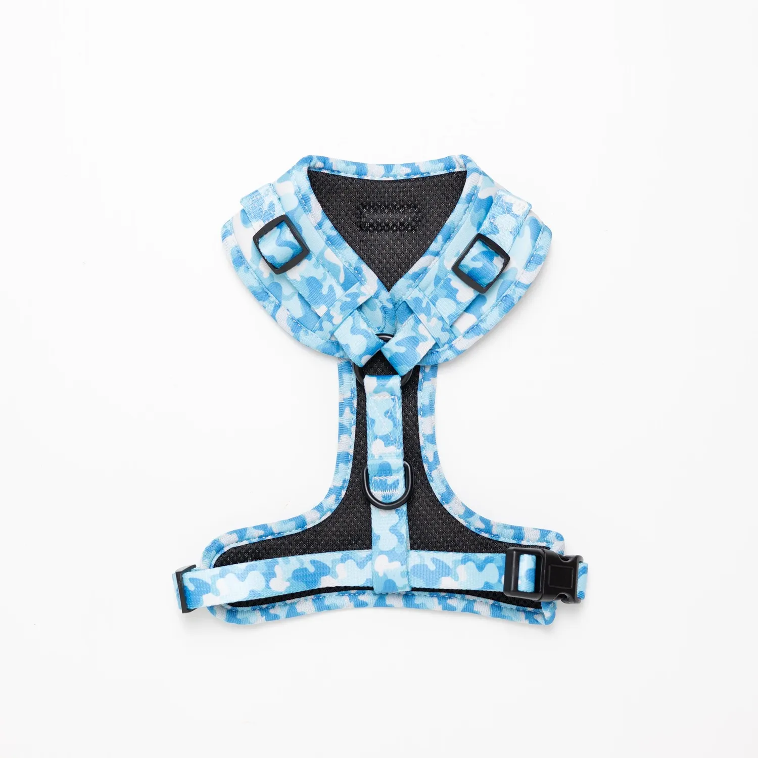 Tazz Blue Camo hundesele justerbar