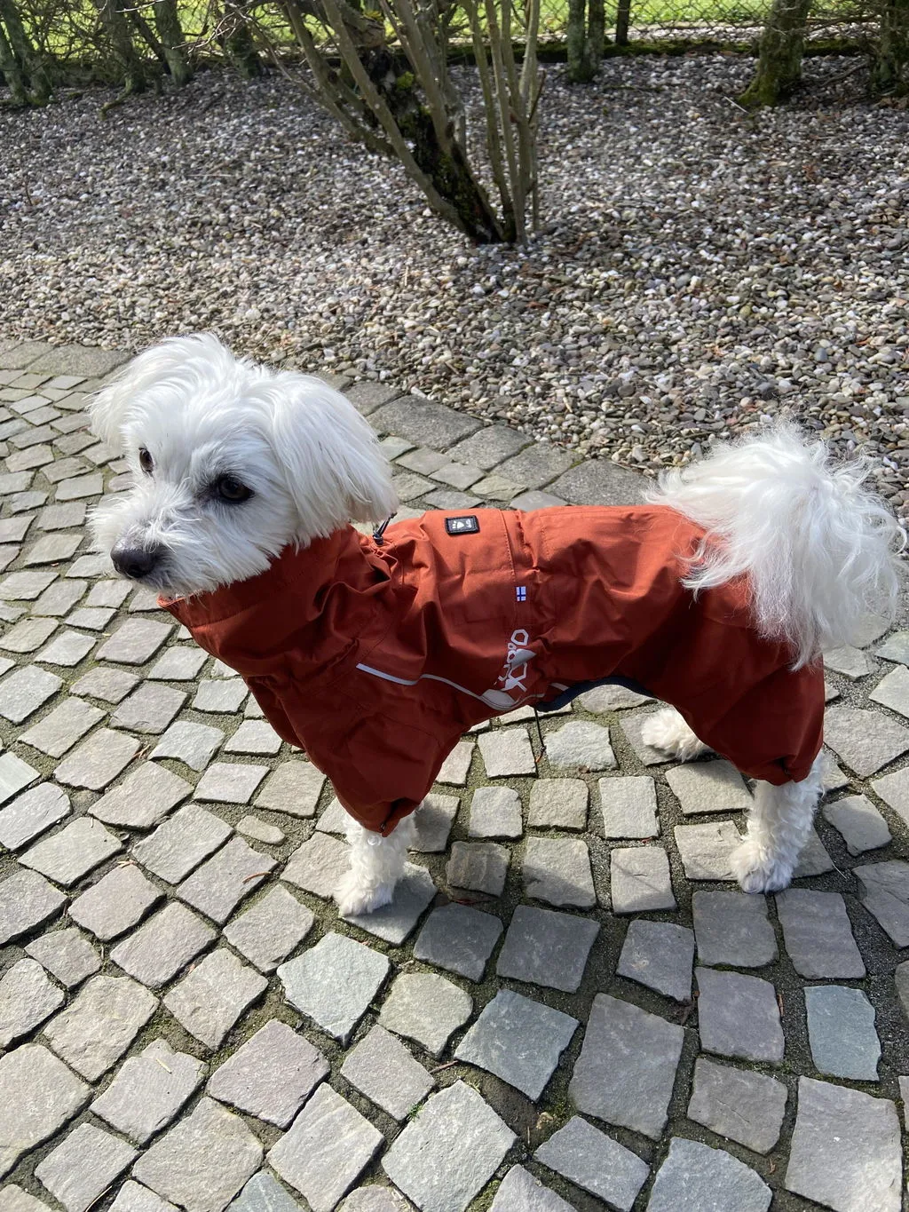Hurtta Monsoon II regndækken hund cinnamon vandtæt