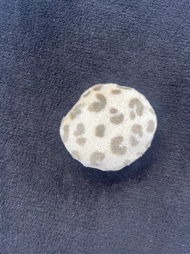 Wellness rund pude hundelegetøj beige leopard små