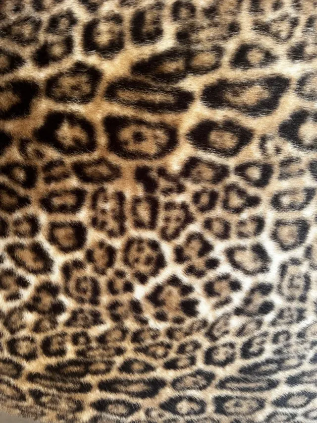 Wellness Mørk Leopard hundetæppe skridsikkert