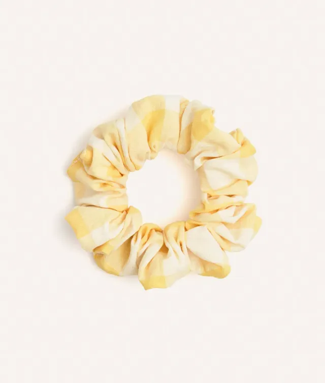 Cafide Noa scrunchie gul ternet bomuld